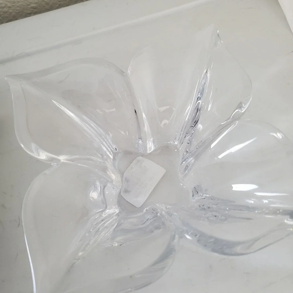 Mikasa Florale Lead Crystal 7 Inch Candy Dish VT215-210 Czech Republic with Box